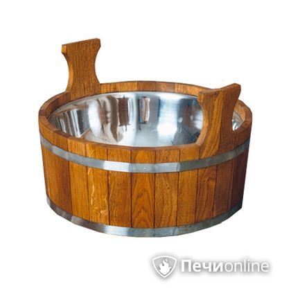 Шайка Woodson 15 л дуб с нержавеющей вставкой в Шымкенте